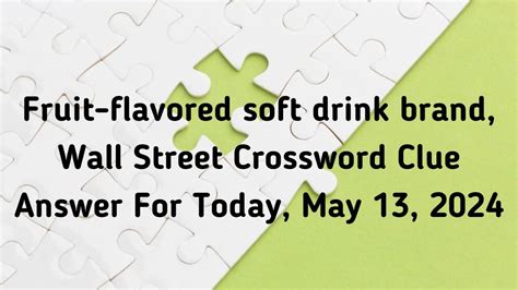 fruity drink brand crossword|fruity soft drink brand crossword.